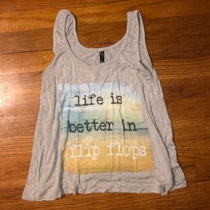 “Life is better in flip flops” Tank Top